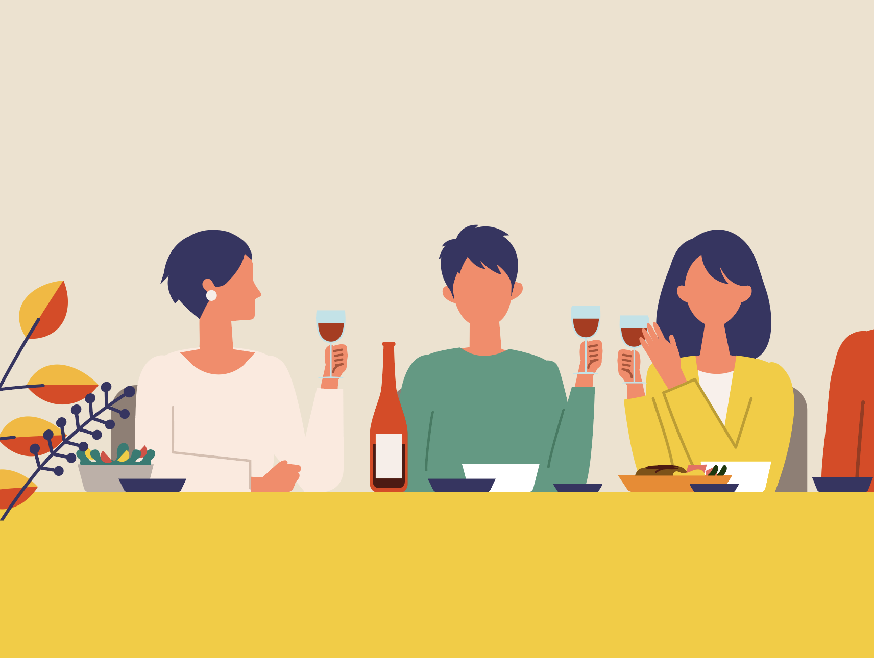 Un dîner convivial